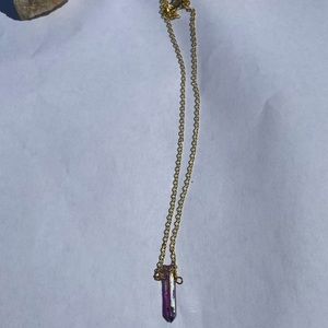 gold crystal necklace